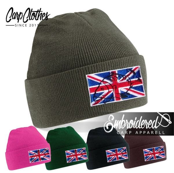 002 EMBROIDERED CARP BEANIE