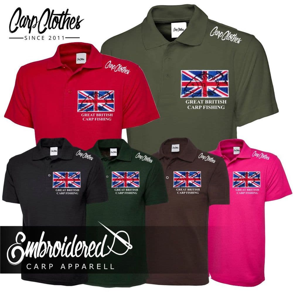 002 EMBROIDERED CARP POLO
