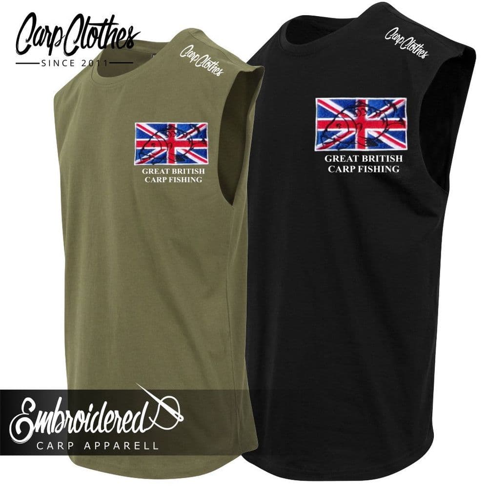 002 EMBROIDERED SLEEVELESS T-SHIRT