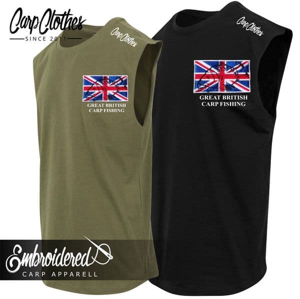 002 EMBROIDERED SLEEVELESS T-SHIRT