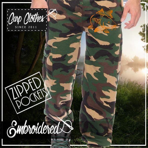 003 EMBROIDERED CAMO JOGGERS