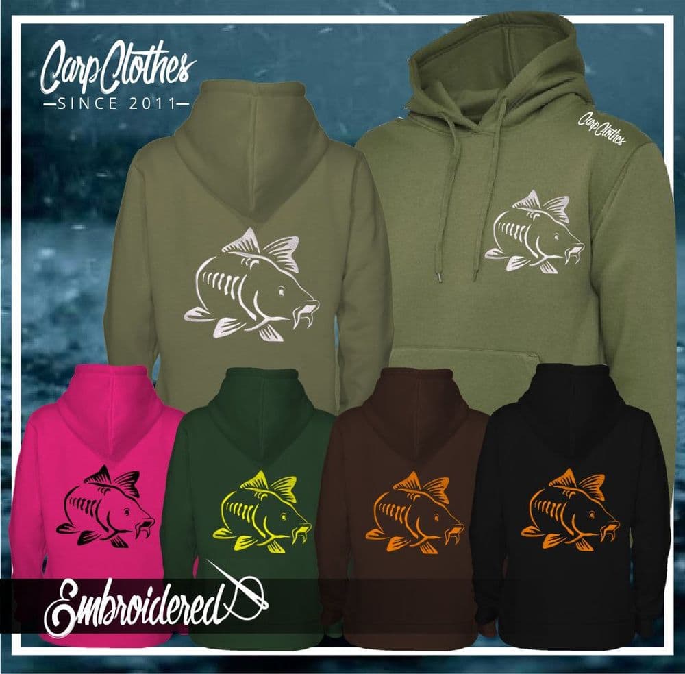 003 EMBROIDERED CARP HOODIE
