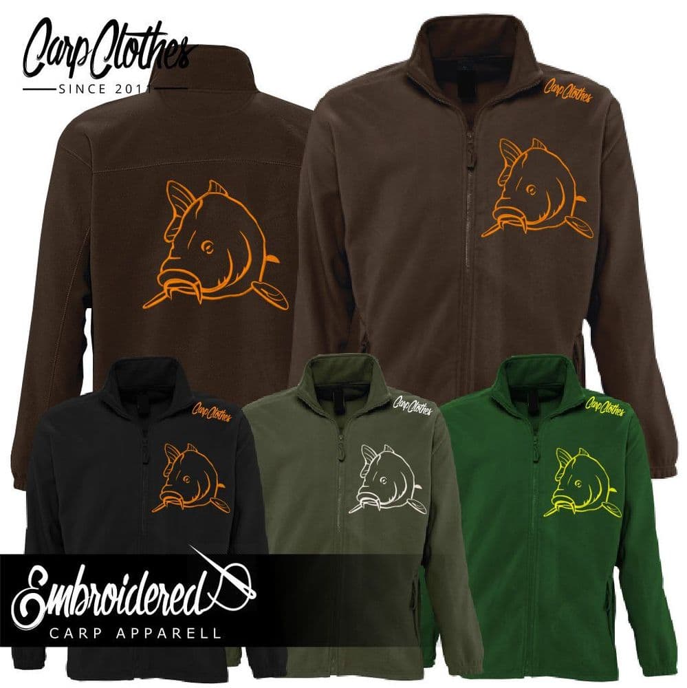 004 EMBROIDERED FLEECE JACKET