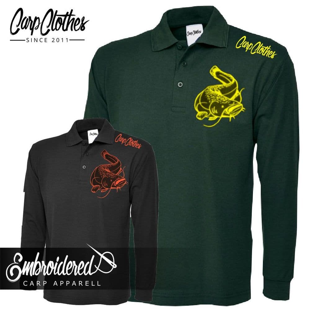 005 EMBROIDERED CAT LS POLO