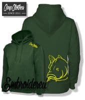 008 EMBROIDERED CARP HOODIE PLUS FREE T SHIRT