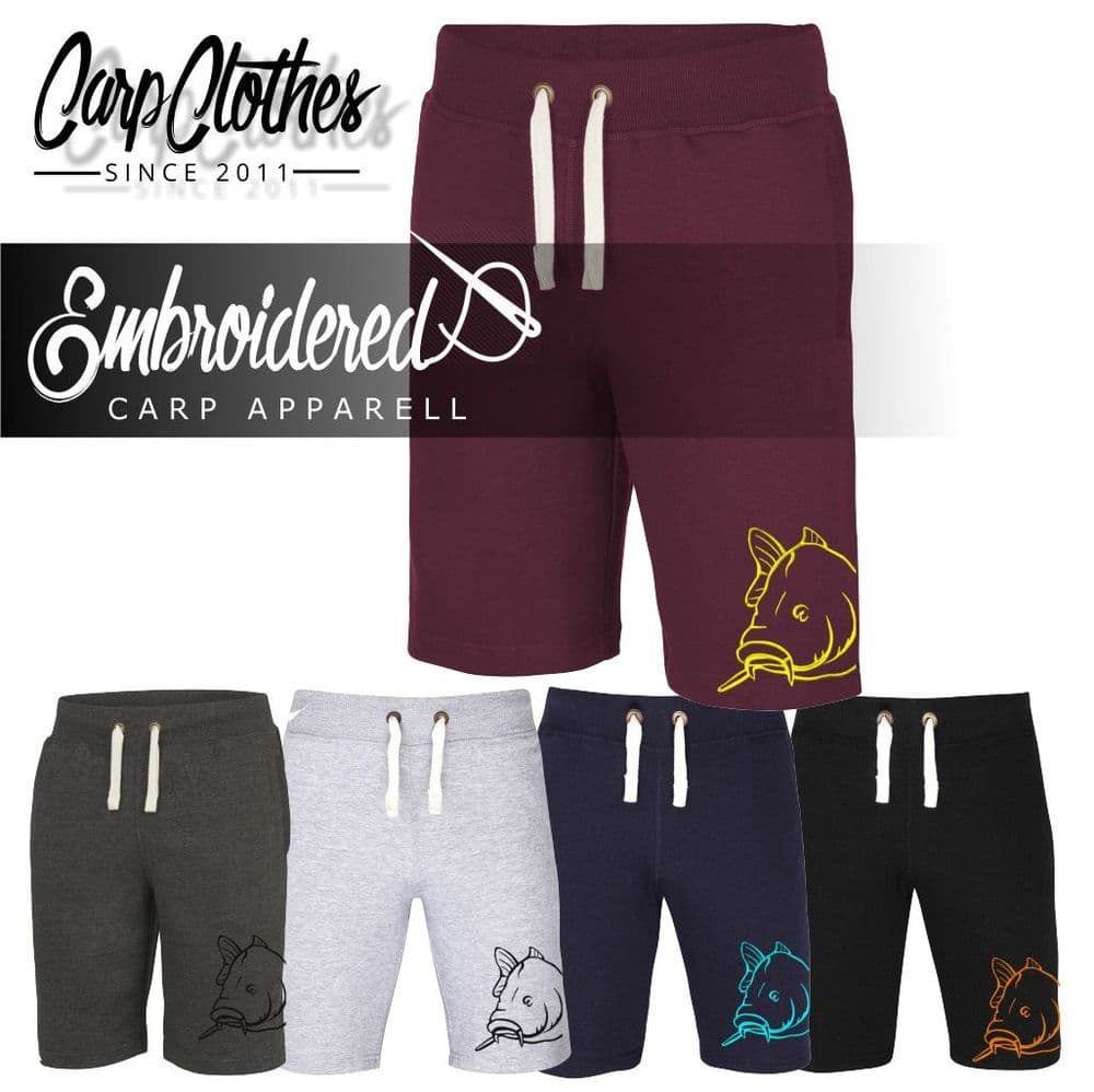 008 EMBROIDERED CARP SHORTS