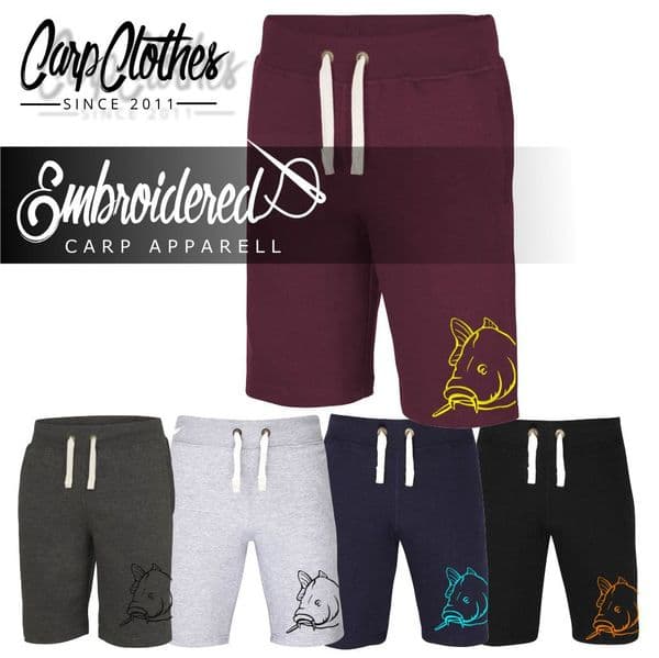 008 EMBROIDERED CARP SHORTS