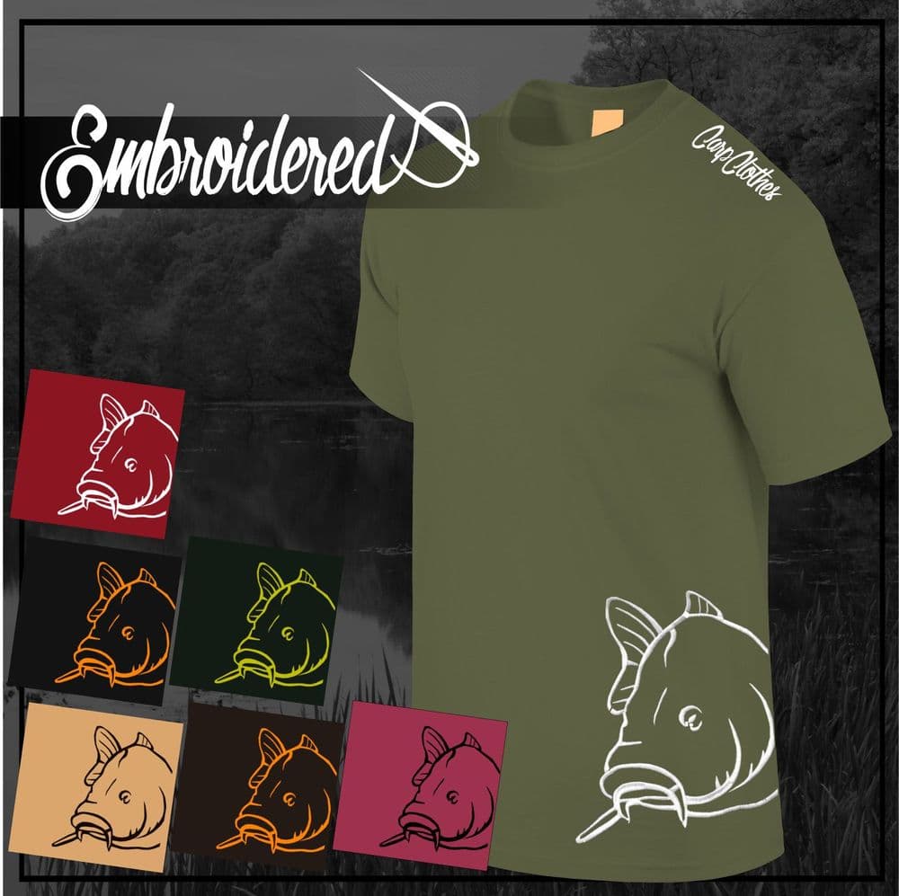 008 EMBROIDERED CARP T-SHIRT