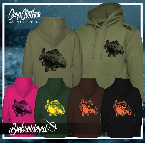 009 EMBROIDERED CARP HOODIE