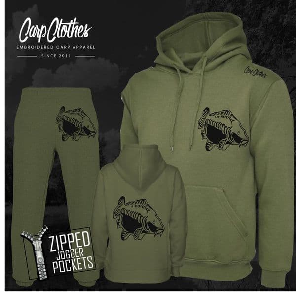 009 EMBROIDERED CARP PACKAGE DEAL MILITARY GREEN