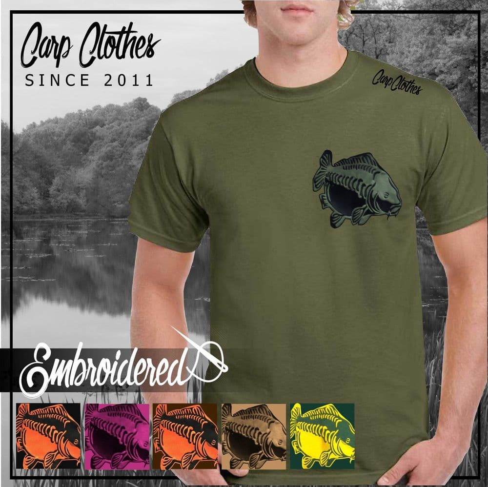 009 EMBROIDERED CARP T-SHIRT