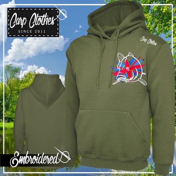 011 EMBROIDERED CARP HOODIE