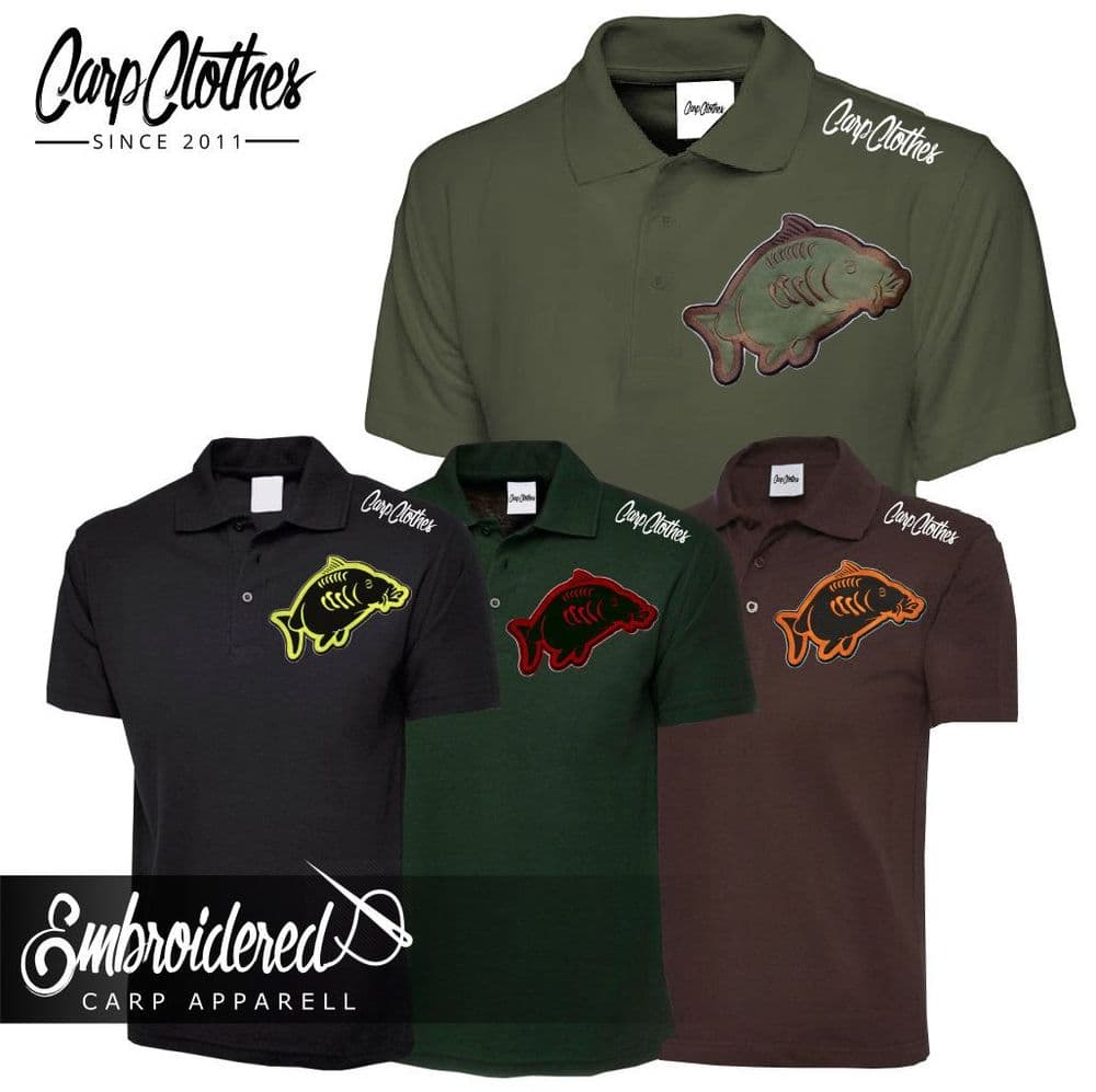 013 EMBROIDERED CARP POLO
