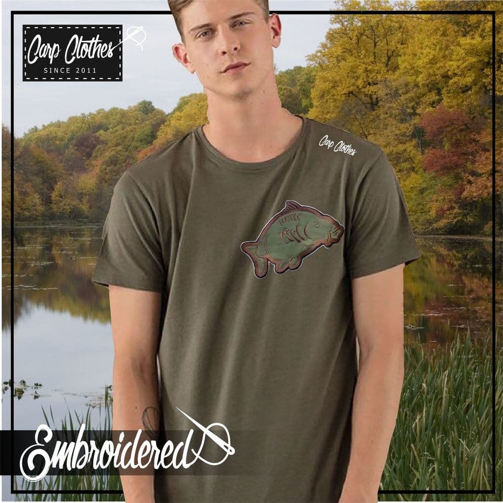 013 EMBROIDERED CARP T-SHIRT