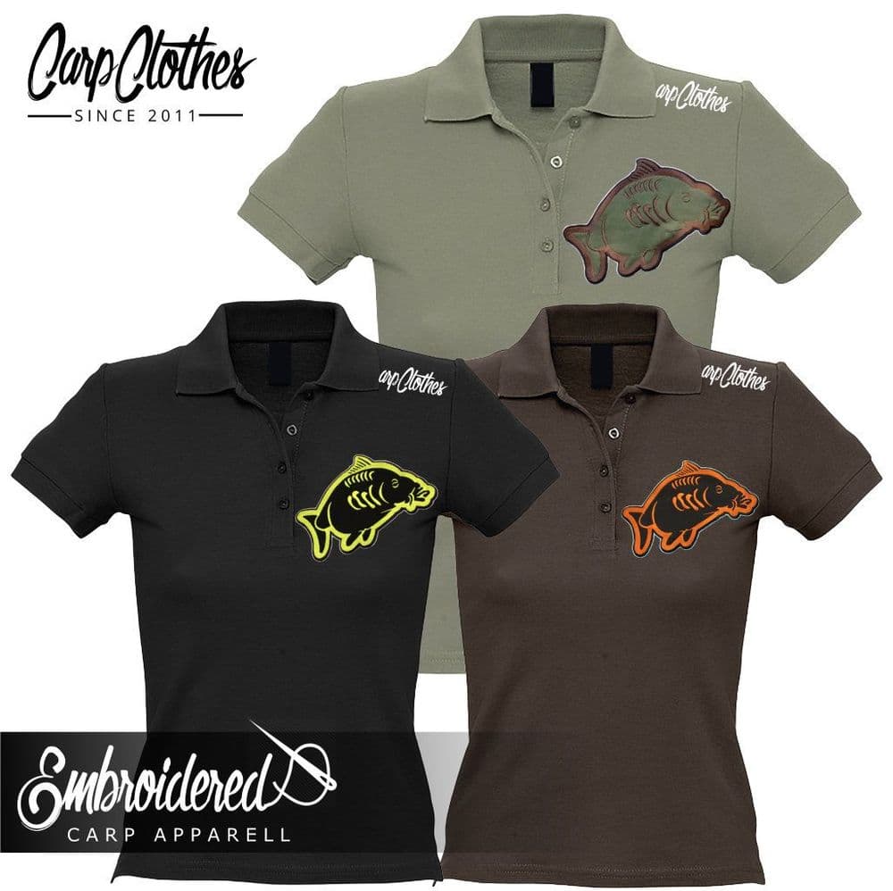 013 LADIES EMBROIDERED POLO
