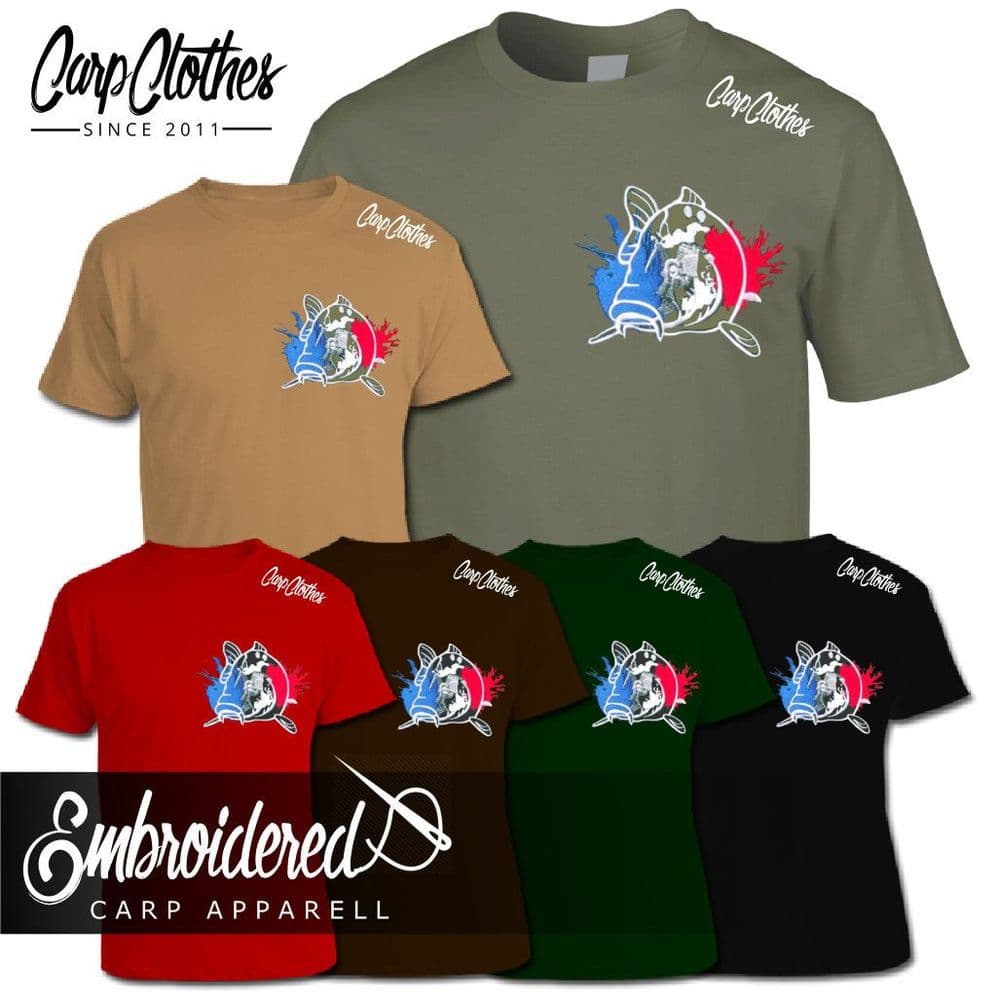 018 EMBROIDERED CARP T-SHIRT - Main Image