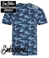 020 EMBROIDERED  CAMO T-SHIRT