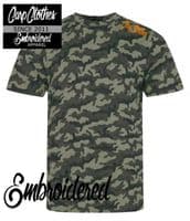 020 EMBROIDERED  CAMO T-SHIRT