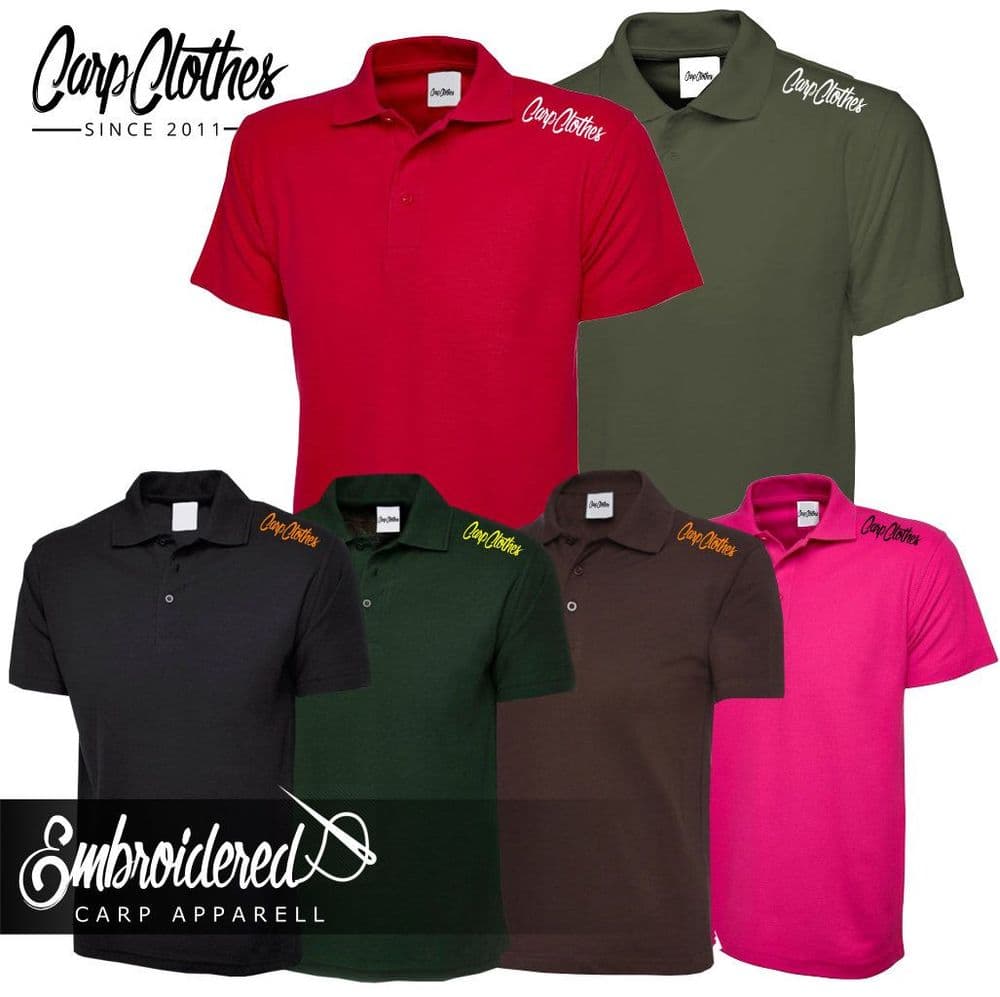 020 EMBROIDERED CARP POLO