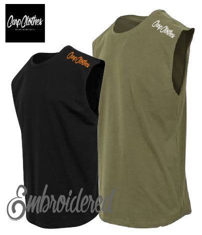 020 EMBROIDERED SLEEVELESS T-SHIRT