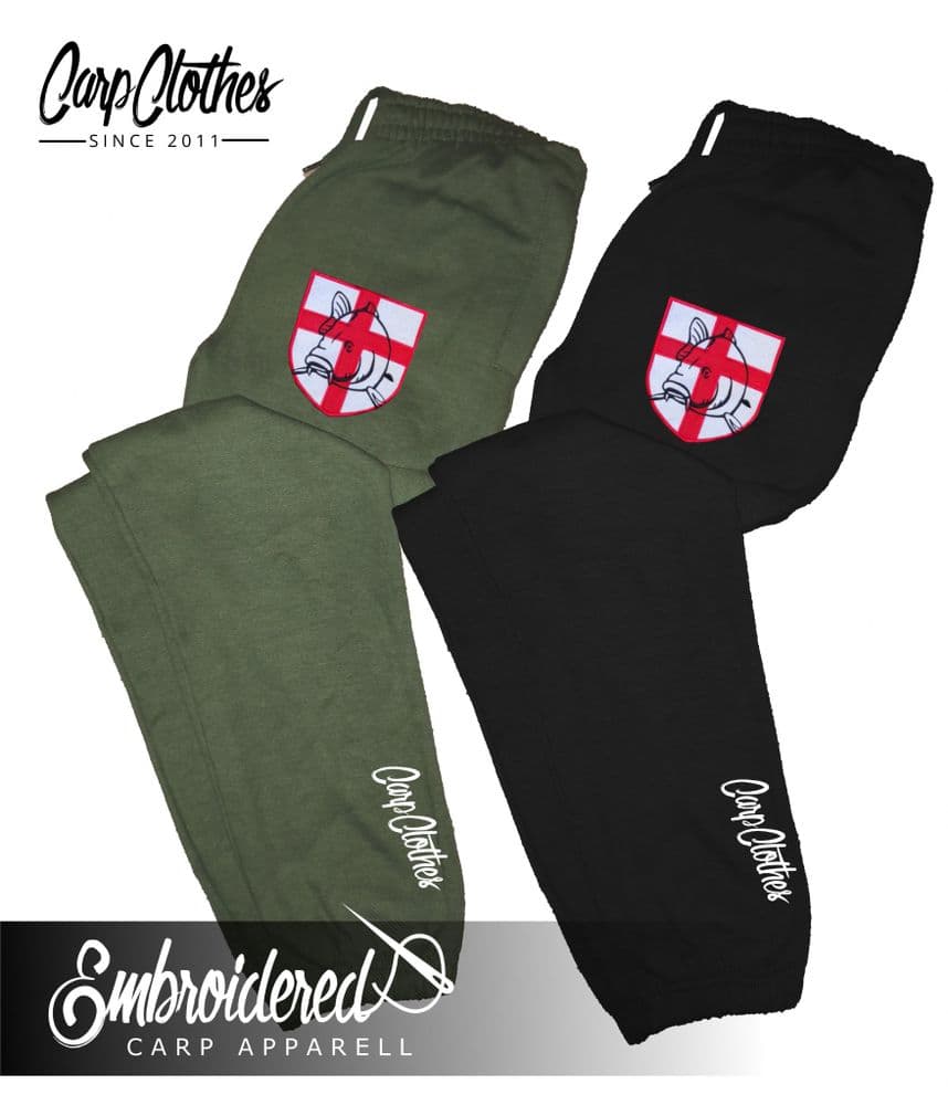 021 EMBROIDERED CARP JOGGERS
