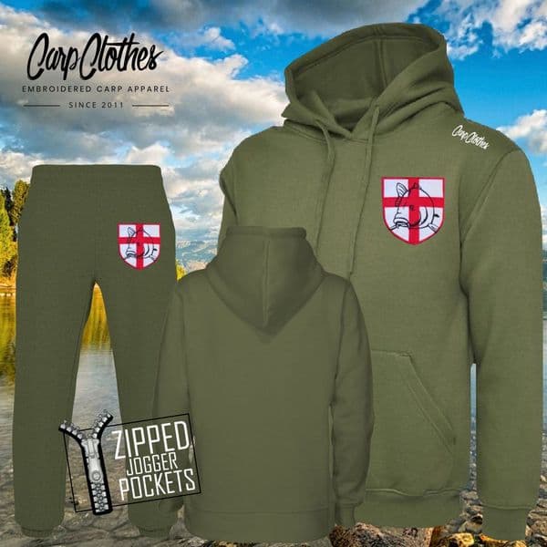 021 EMBROIDERED CARP PACKAGE MILITARY GREEN **SAVE £9**