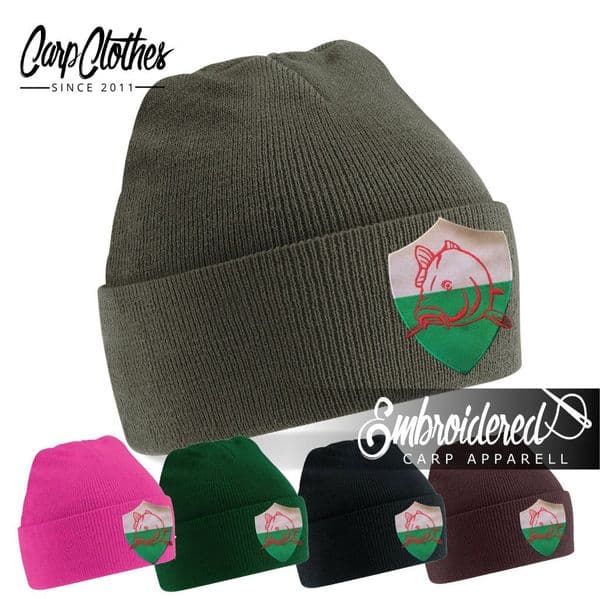 022 EMBROIDERED CARP BEANIE