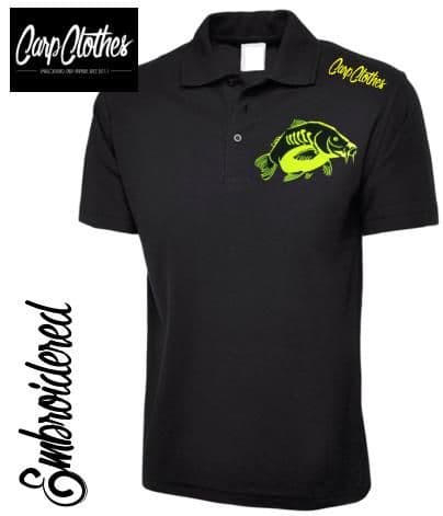 023 EMBROIDERED CARP FISHING POLO