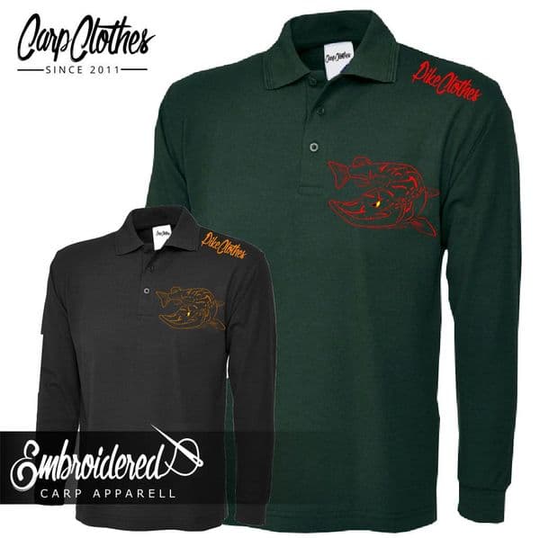 025 EMBROIDERED PIKE LS POLO