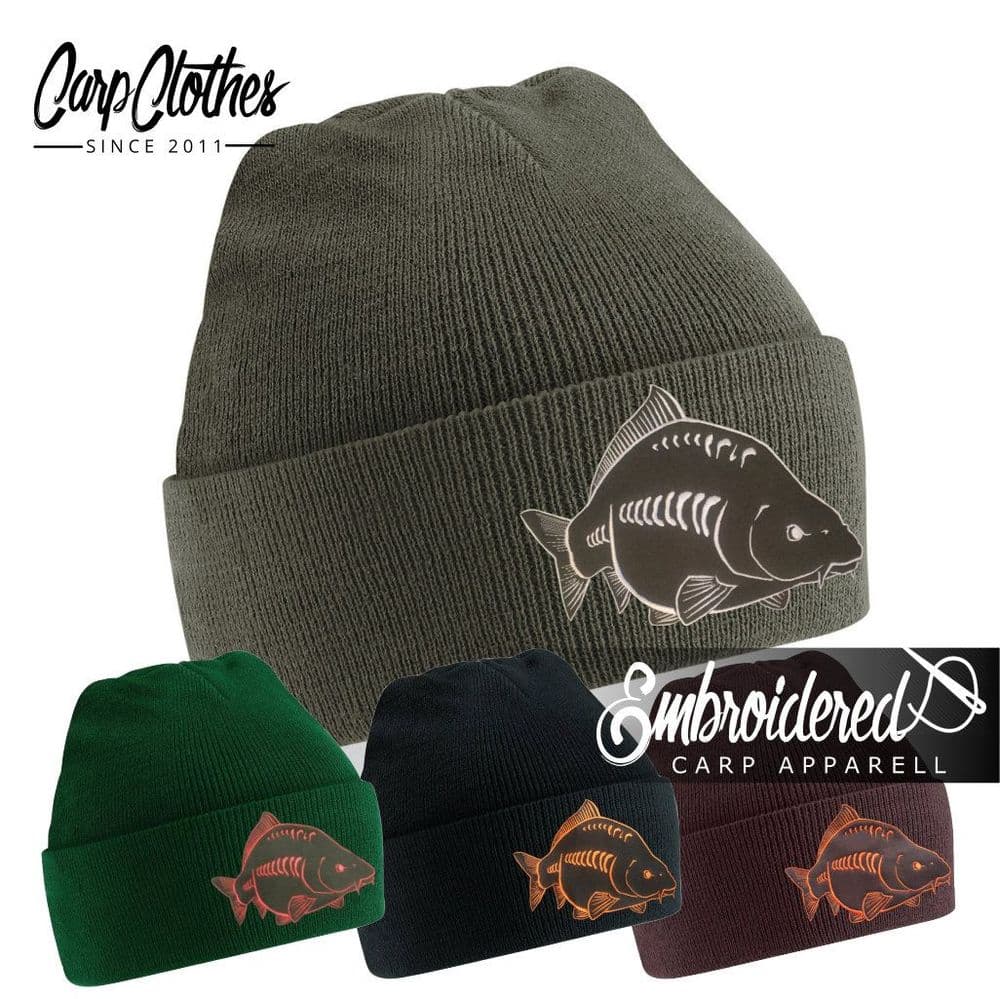 026 EMBROIDERED CARP BEANIE