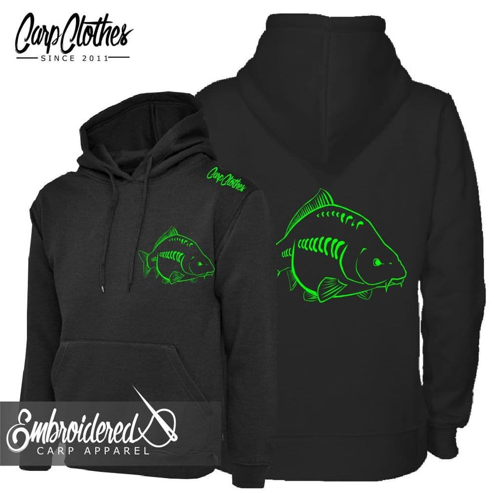 026 NEON EMBROIDERED CARP HOODIE