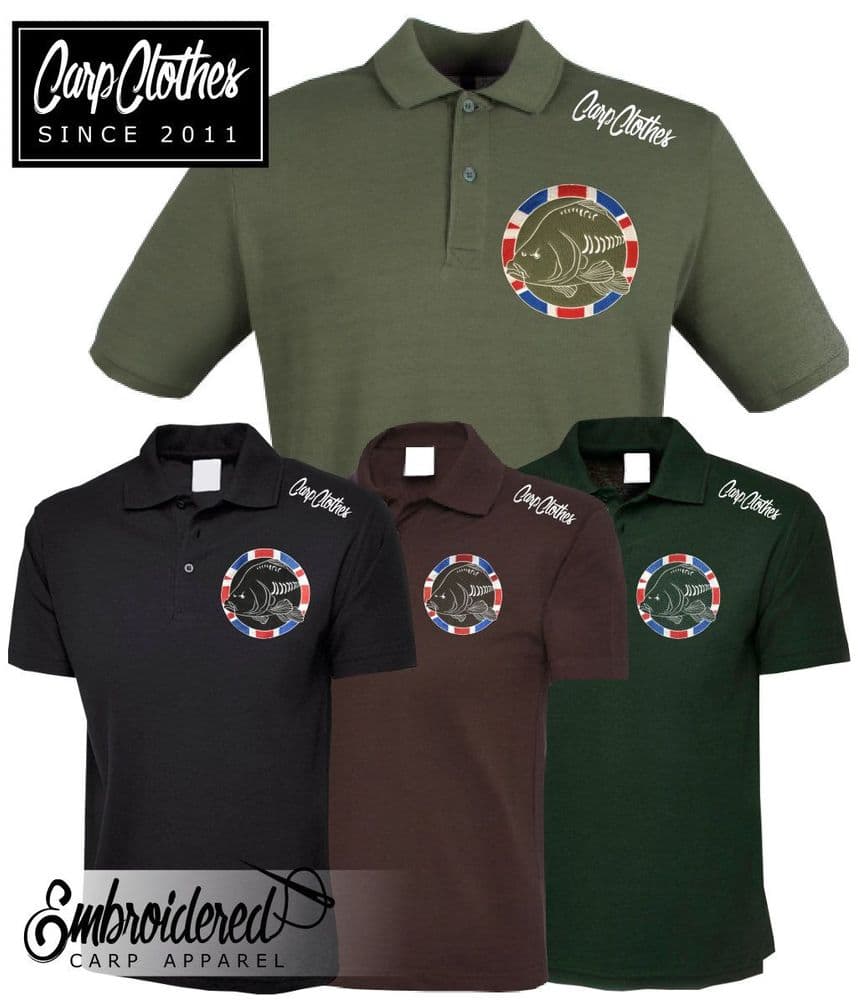 030 EMBROIDERED CARP POLO