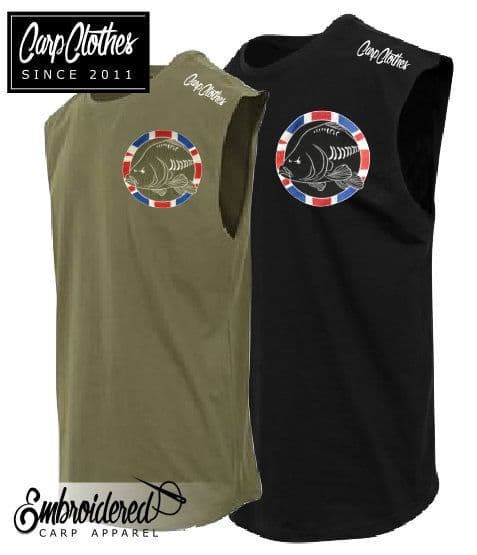 030 EMBROIDERED SLEEVELESS T-SHIRT