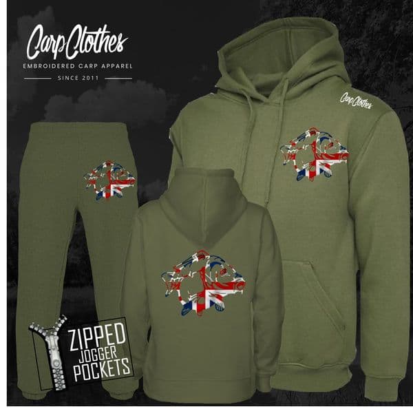 034 EMBROIDERED CARP PACKAGE DEAL MILITARY GREEN