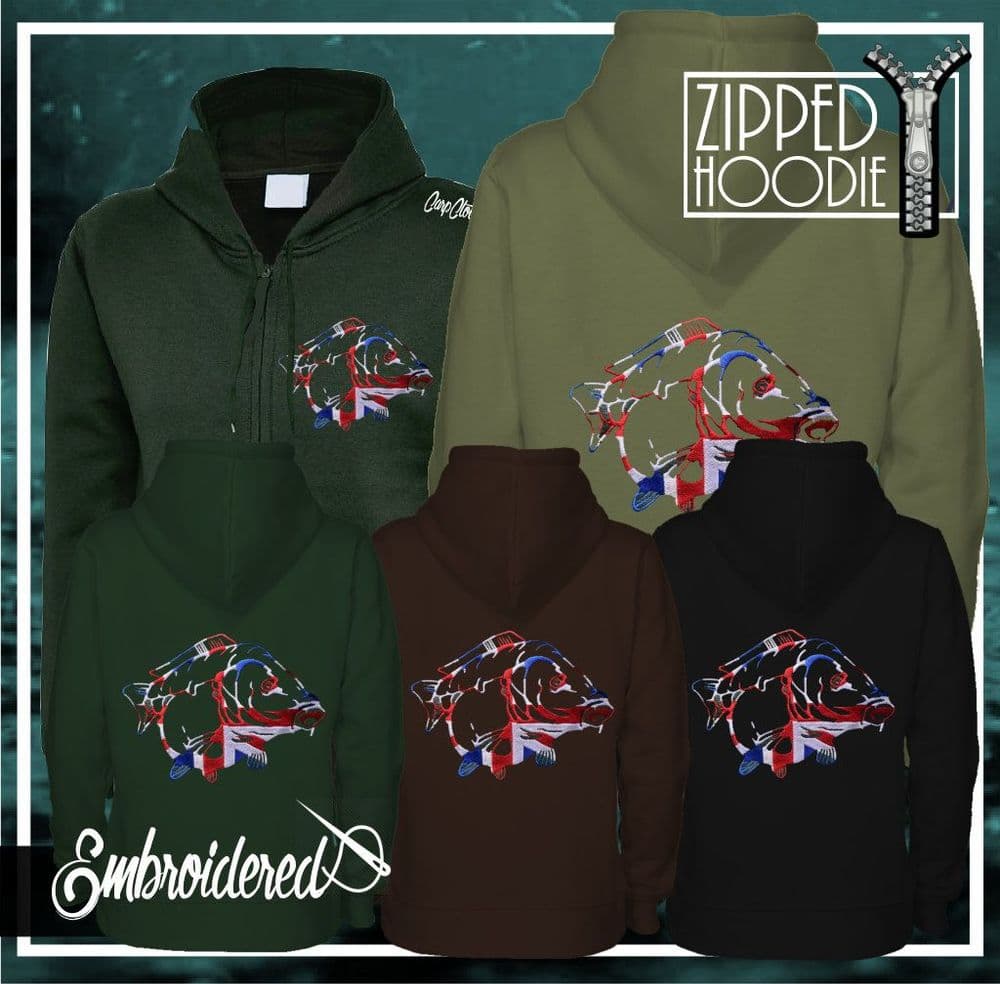 034 EMBROIDERED CARP ZOODIE