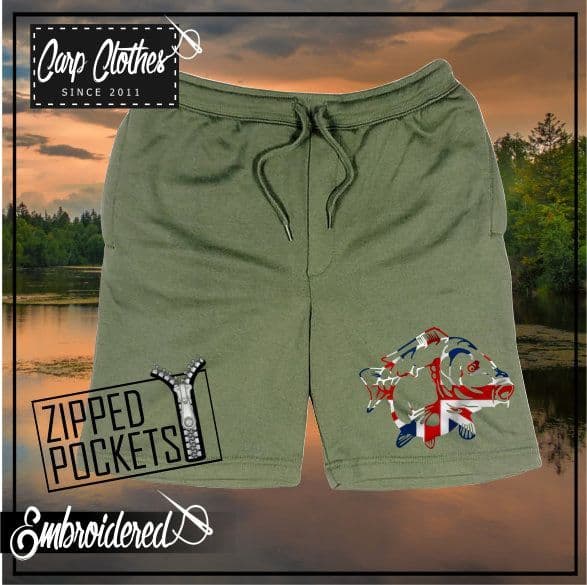 034 EMBROIDERED OLIVE SHORTS