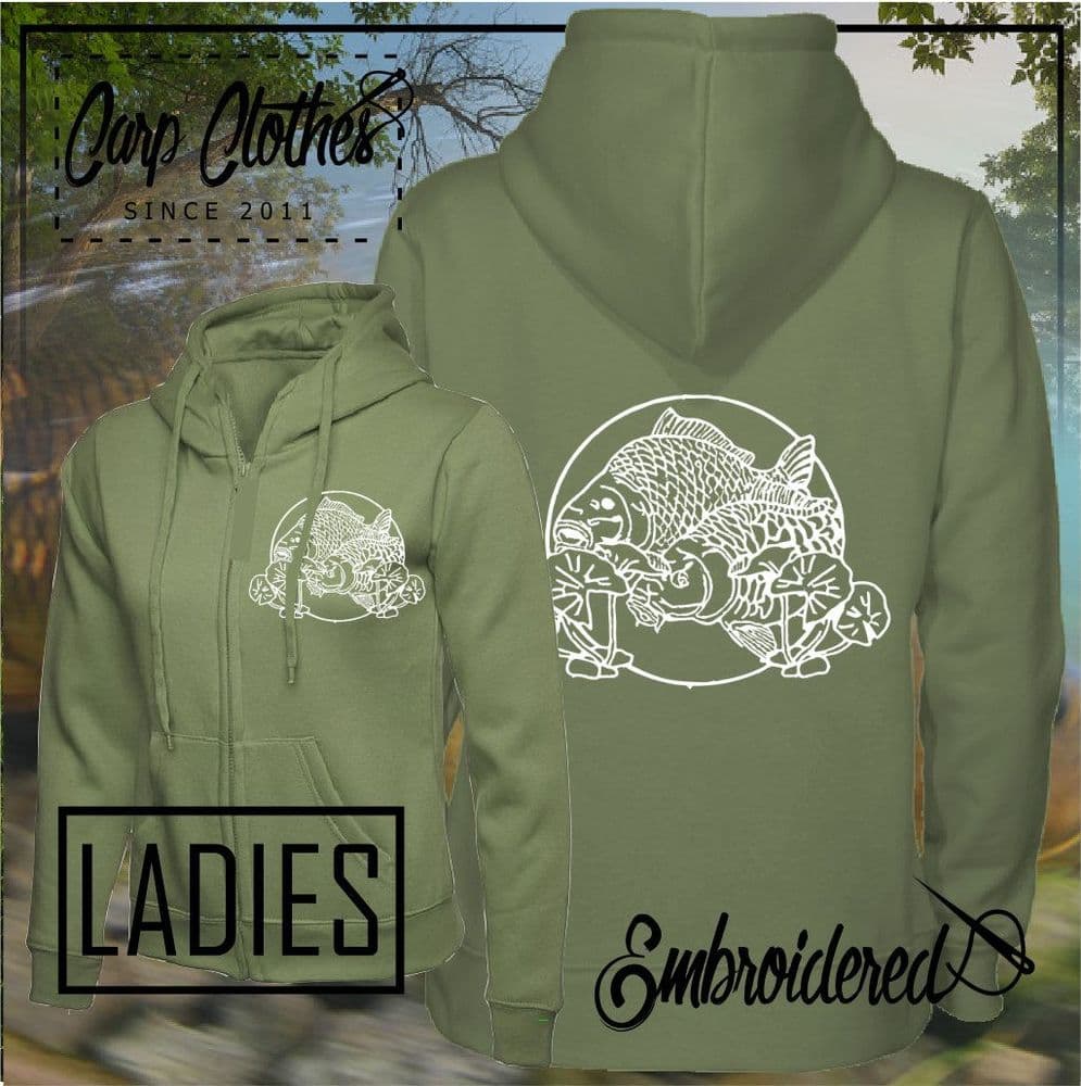 035LADIES EMBROIDERED ZOODIE