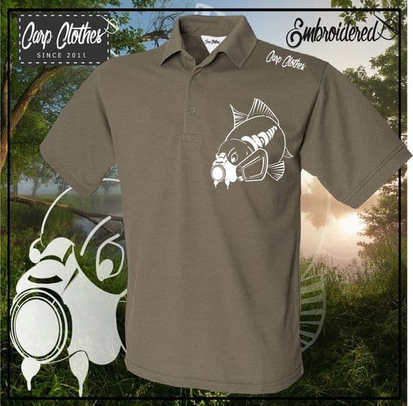 037 EMBROIDERED CARP POLO