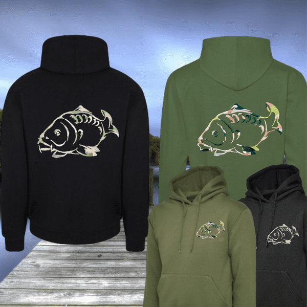 CAMO EMBROIDERED CARP HOODIE