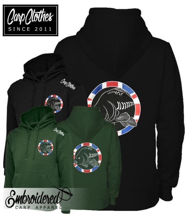 CHILD 030 EMBROIDERED CARP FISHING HOODIE
