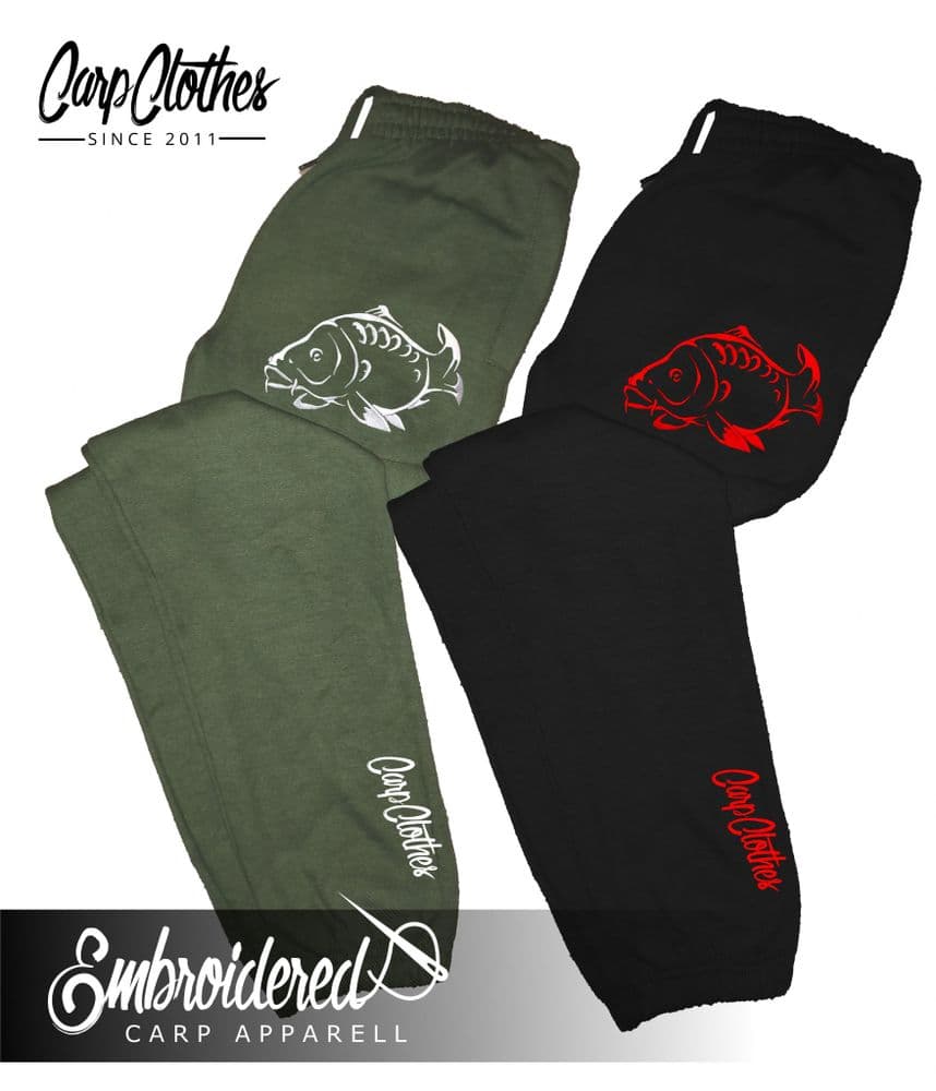 CLR001 EMBROIDERED JOGGERS GREEN