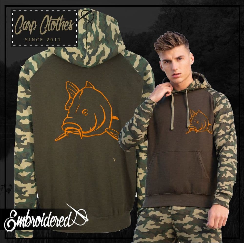 CLR004 CAMO CONTRAST HOODIE