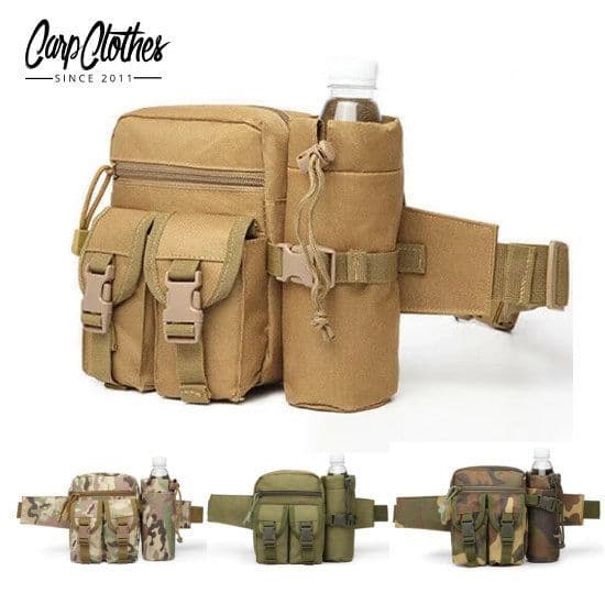 Tactical Waist Bag With Bottle Attachment