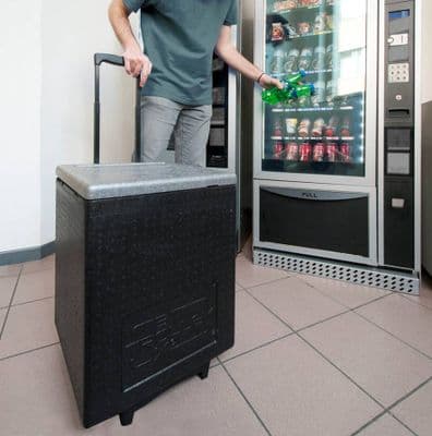 Trolley Box  isothermal container with trolley system, easy to handle