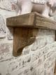 Rustic Mantel Shelf with Corbels - 15cm Deep x 4cm Thick