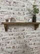Rustic Mantel Shelf with Corbels - 15cm Deep x 4cm Thick