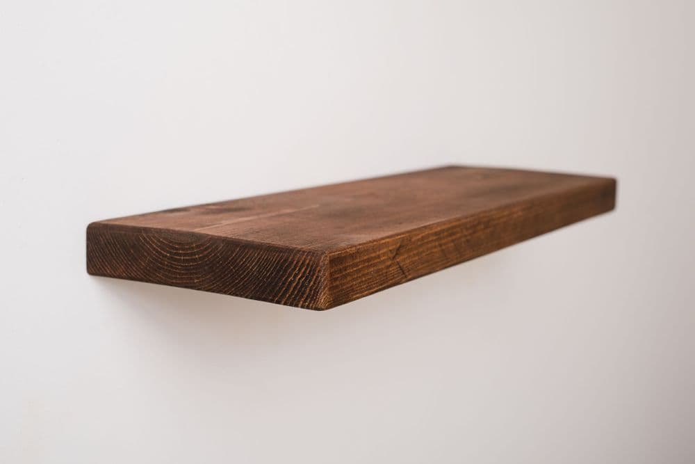Rustic Wooden Floating Shelf 20cm x 4cm