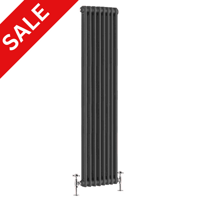 Anthracite Grey Column Vertical Designer Radiator -  Choice Of Size