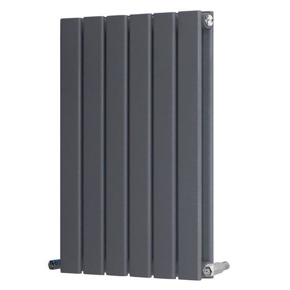 Anthracite Grey Flat Panel Horizontal Designer Radiator - Choice Of Size