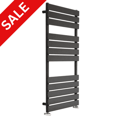 Anthracite Grey Towel Rail Flat Panel Designer Radiator -  Choice Of Size